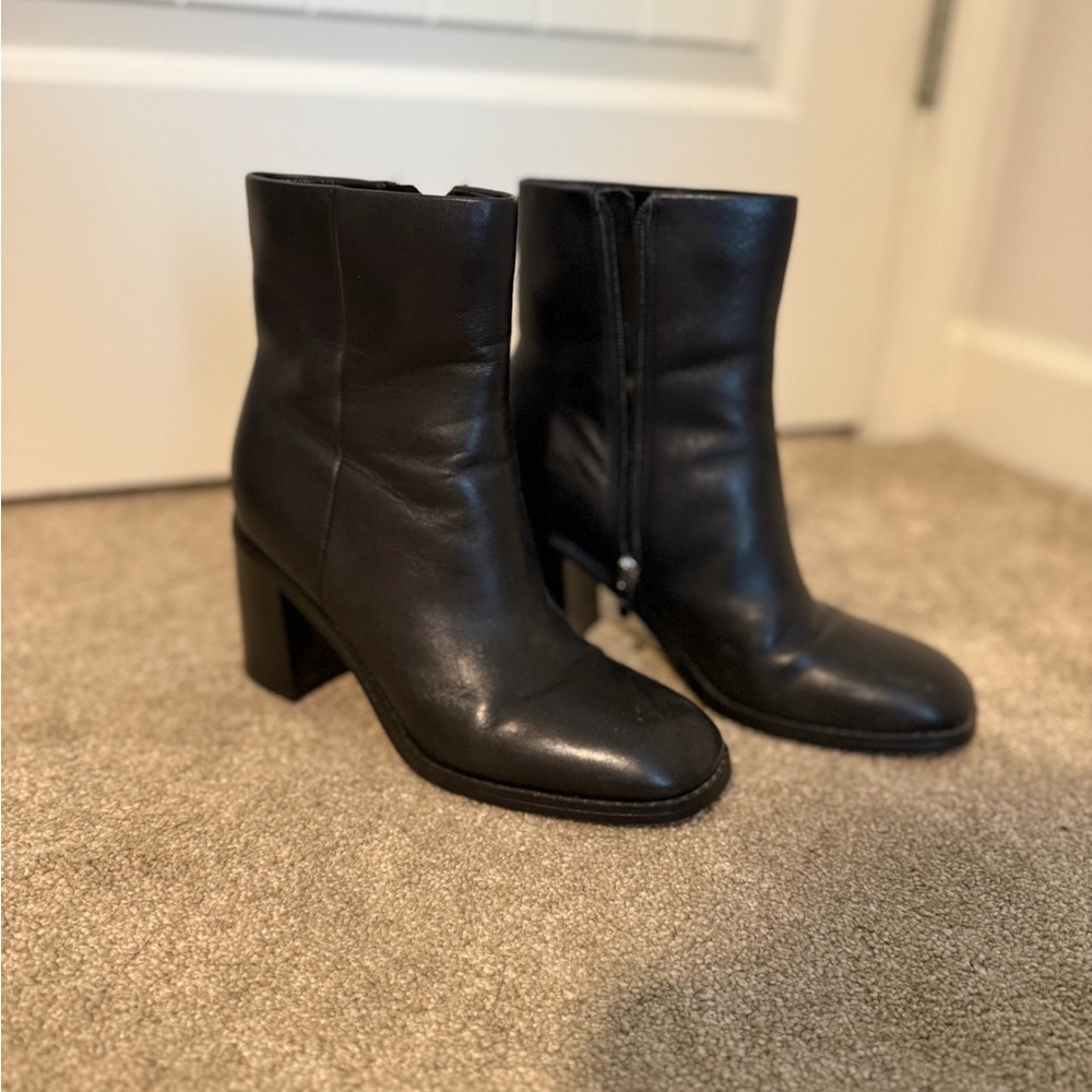 Marc Fisher Black Heeled Boots